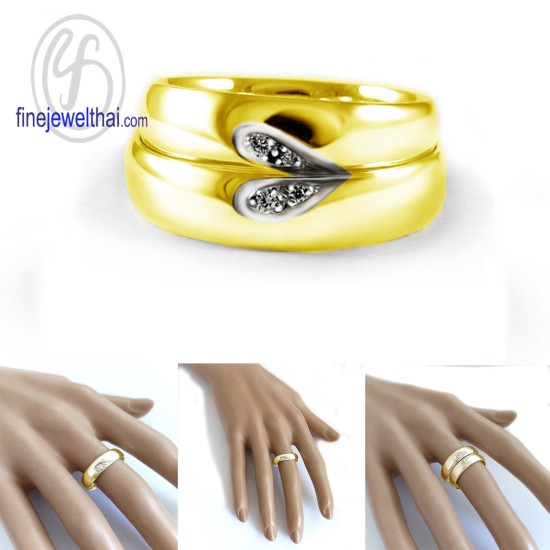 แหวนคู่-แหวนเงินแท้-แหวนเพชร-แหวนหมั้น-แหวนแต่งงาน-Finejewelthai-RC3031di