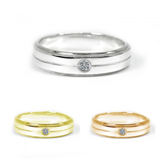 Diamond-Cz-Silver-Wedding-Ring-Finejewelthai-R3044cz