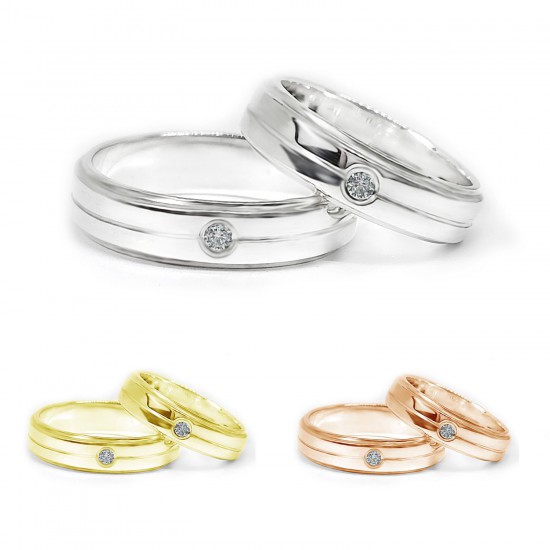 Couple-Diamond-CZ-Silver-Wedding-Ring-Finejewelthai-RC3044cz