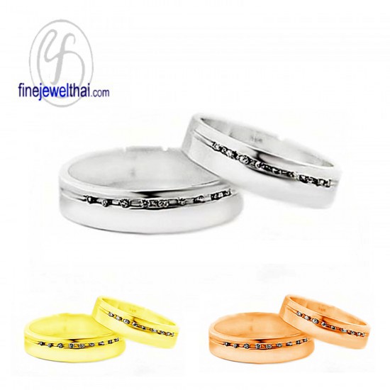 Couple-Diamond-Silver-Wedding-Ring-Finejewelthai-RC3046di
