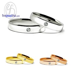 แหวนคู่-แหวนเพชร-แหวนเงินแท้925-แหวนหมั้น-แหวนแต่งงาน-Finejewelthai - RC3052cz_2