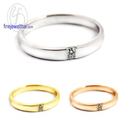 แหวนเพชร-แหวนเงิน-เพชรแท้-เงินแท้925-แหวนหมั้น-แหวนแต่งงาน-R3087di