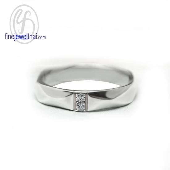 แหวนเงินแท้-แหวนเพชร-แหวนหมั้น-แหวนแต่งงาน-Finejewelthai-R3097di