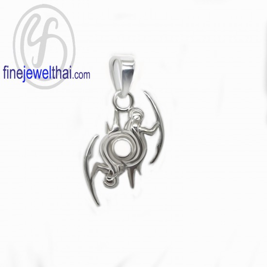 GEMINI-Zodiac-Silver-Pendant-Finejewelthai-P116700