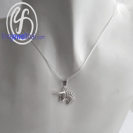 จี้ราศี-ราศีพฤษภ-จี้เพชร-จี้เงินแท้-Finejewelthai-P1166cz00