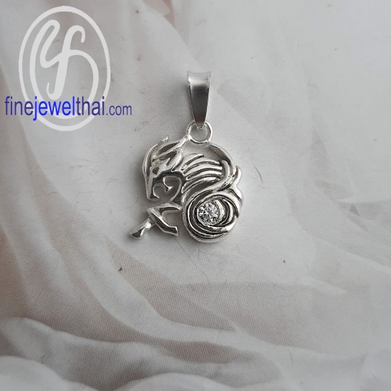 จี้ราศี-ราศีมังกร-จี้เพชร-จี้เงินแท้-Finejewelthai-P1174cz00 จี้ราศี-ราศีมังกร-จี้เพชร-จี้เงินแท้-Finejewelthai-P1174cz00