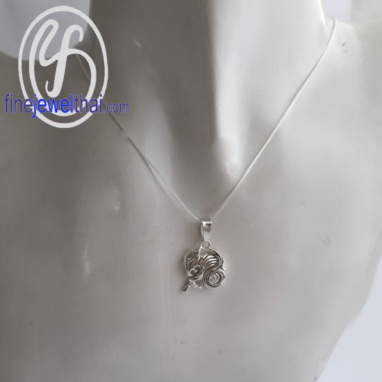 จี้ราศี-ราศีมังกร-จี้เพชร-จี้เงินแท้-Finejewelthai-P1174cz00