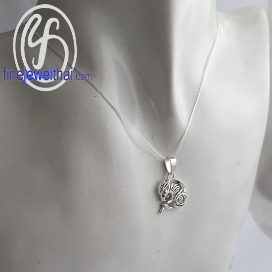 จี้ราศี-ราศีมังกร-จี้เพชร-จี้เงินแท้-Finejewelthai-P1174cz00