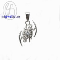 จี้ราศี-ราศีเมถุน-จี้เพชร-จี้เงินแท้-Finejewelthai-P1167cz00