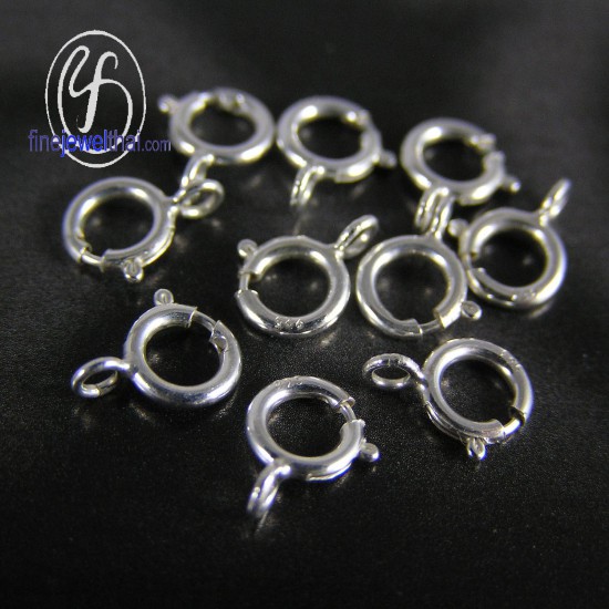 Italian-Spring-Ring-Clasp-925-with-stamp-925- 5mm-finejewelthai-F005