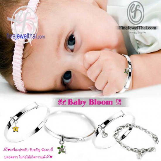 Children-Bangle-Enamel-Diamond-Cz-silver-Bangle-gifts-for-babies-special-discounts-G1004cz00h-pk