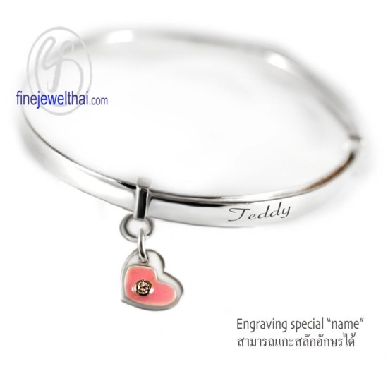 กำไลข้อมือเด็ก-กำไลลงสี-กำไลข้อเท้า-กำไลเงินแท้-ของขวัญสำหรับลูกน้อย-ลดพิเศษ-G1004cz00h-pk กำไลข้อมือเด็ก-กำไลลงสี-กำไลข้อเท้า-กำไลเงินแท้-ของขวัญสำหรับลูกน้อย-ลดพิเศษ-G1004cz00h-pk