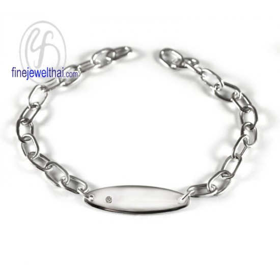 Child-Diamond-Cz-Enamel-Silver-Bracelet-T3041cz00