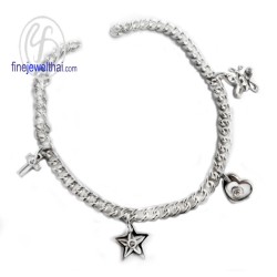 สร้อยข้อมือเด็ก-สร้อข้อมือเงินแท้-ของขวัญรับขวัญ-ลดพิเศษ-T3038cz00m