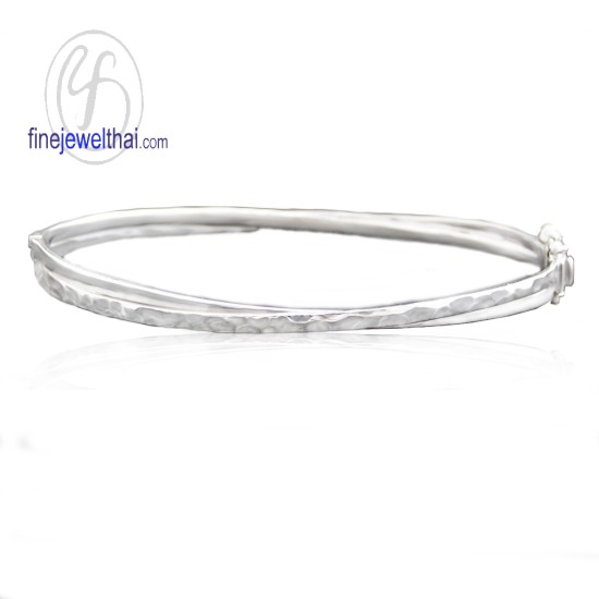 กำไล-กำไลเงินแท้-เงินแท้-ลายค้อนทุบ-finejewelthai-G100200h