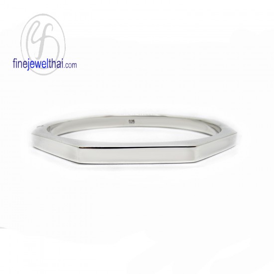 Minimal-Bangle-Silver-Design-8-angle-finejewelthai-G204600