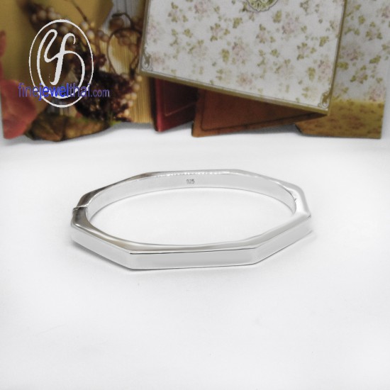 Minimal-Bangle-Silver-Design-8-angle-finejewelthai-G204600
