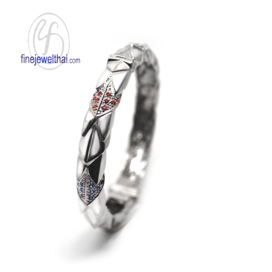 กำไลกลีบบัว-งานสุวัน-กำไลเงินแท้-finejewelthai-SWB006cz