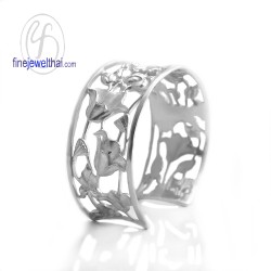 กำไลบัว-สุวัน-กำไลเงินแท้-ทองคำขาว-เงินแท้-Suwan-Design-finejewelthai-SWB003-wg