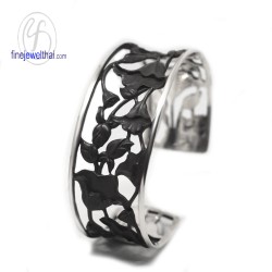กำไล-บัว-ดอกไม้-งานสุวัน-กำไลเงินแท้-เงินแท้-finejewelthai-SWB003-2