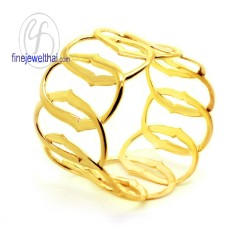 กำไลบัว-ลายเรียบ-งานสุวัน-กำไลเงินแท้-ชุบทอง-finejewelthai-SWB001-G กำไลบัว-ลายเรียบ-งานสุวัน-กำไลเงินแท้-ชุบทอง-finejewelthai-SWB001-G