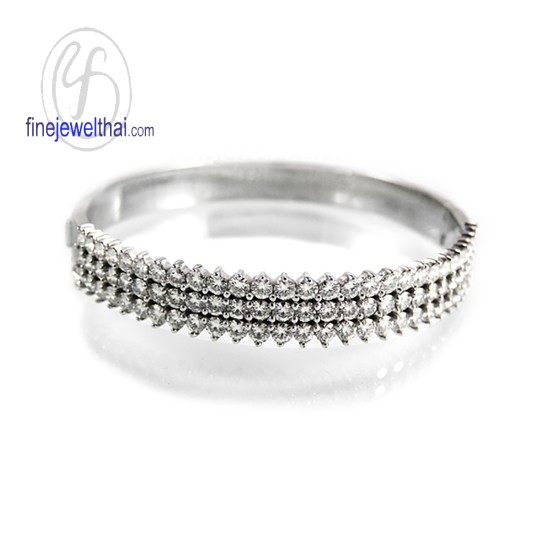 กำไลเพชรแท้-กำไลทองคำขาว-finejewelthai-BGD001