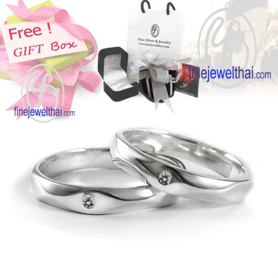 แหวนคู่-แหวนเงินแท้-แหวนเพชรแท้-แหวนคู่อินฟิไนท์-Finejewelthai-Diamond_Gift_set5