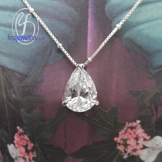 จี้เพชร-จี้หยดน้ำ-จี้เงิน-เพชร-cz-พลอยประจำเดือนเกิด-P1108cz จี้เพชร-จี้หยดน้ำ-จี้เงิน-เพชร-cz-พลอยประจำเดือนเกิด-P1108cz
