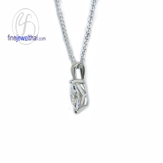 จี้เพชร-จี้เงิน-เพชร-cz-พลอยประจำเดือนเกิด-Finejewelthai-P1112cz