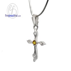 จี้ซิทริน-จี้ไม้กางเขน-จี้พลอย-ซิทรินแท้-พลอยประจำเดือน-P1022ct จี้ซิทริน-จี้ไม้กางเขน-จี้พลอย-ซิทรินแท้-พลอยประจำเดือน-P1022ct