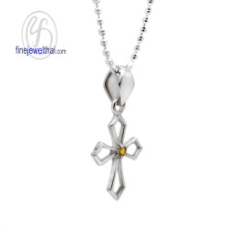 จี้ซิทริน-จี้ไม้กางเขน-จี้พลอย-ซิทรินแท้-พลอยประจำเดือน-P1120ct จี้ซิทริน-จี้ไม้กางเขน-จี้พลอย-ซิทรินแท้-พลอยประจำเดือน-P1120ct