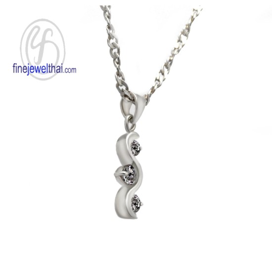 จี้เพชร-จี้เงิน-เพชร-cz-พลอยประจำเดือนเกิด-Finejewelthai-P1009cz