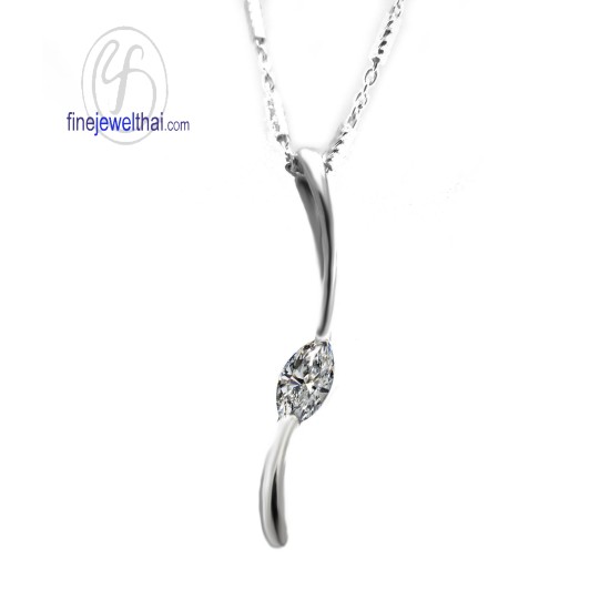 จี้เพชร-จี้เงิน-เพชร-cz-พลอยประจำเดือนเกิด-Finejewelthai-P1070cz