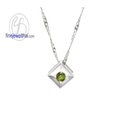 จี้เพอริดอท-จี้เงิน-จี้พลอย-พลอยประจำเดือน-P1101pd