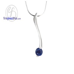 จี้ไพลิน-จี้พลอย-จี้เงิน-พลอยประจำเดือน-P1057bl จี้ไพลิน-จี้พลอย-จี้เงิน-พลอยประจำเดือน-P1057bl