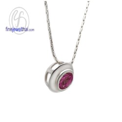 จี้ทับทิม-เงินแท้-จี้พลอย-พลอยประจำเดือนเกิด-P1035rb จี้ทับทิม-เงินแท้-จี้พลอย-พลอยประจำเดือนเกิด-P1035rb