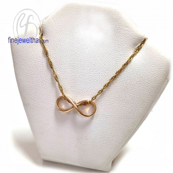 Pink Gold Infinity Pendant-P3046pg
