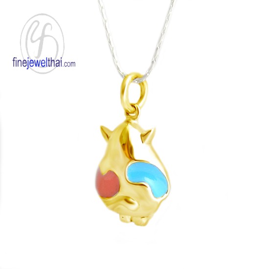 Enamel-Cow-silver-Pendant-finejewelthai-P10650000E_g Enamel-Cow-silver-Pendant-finejewelthai-P10650000E_g