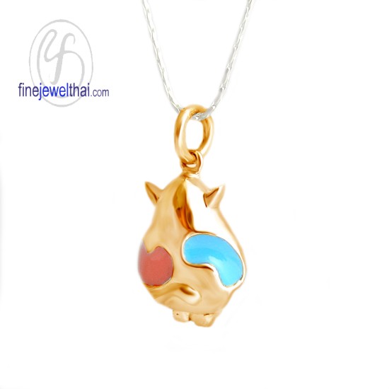 Enamel-Cow-silver-Pendant-finejewelthai-P106501E_pg Enamel-Cow-silver-Pendant-finejewelthai-P106501E_pg