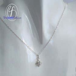 จี้เงินแท้-จี้ดอกไม้-จี้ดอกบัว-เงินแท้-P107500e