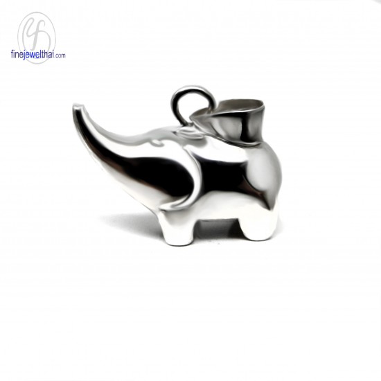 Elephant-Silver-Pendant-Finejewelthai-P114900