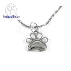  จี้เงินแท้ -จี้เท้าสุนัข- P105800