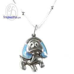 จี้สุนัข-จี้ลงสี-จี้เงิน-เงินแท้-P01001069B