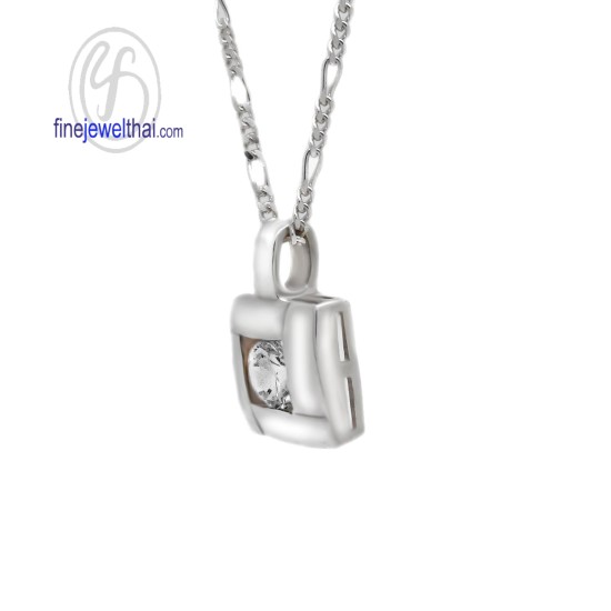 จี้เพชร-จี้เงิน-เพชร-cz-พลอยประจำเดือนเกิด-Finejewelthai-P1007cz