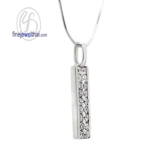 จี้เพชร-จี้เงิน-เพชร-cz-พลอยประจำเดือนเกิด-Finejewelthai-P10960cz00