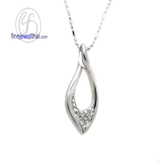 จี้เพชร-จี้เงิน-เพชร-cz-พลอยประจำเดือนเกิด-Finejewelthai-P1124cz00