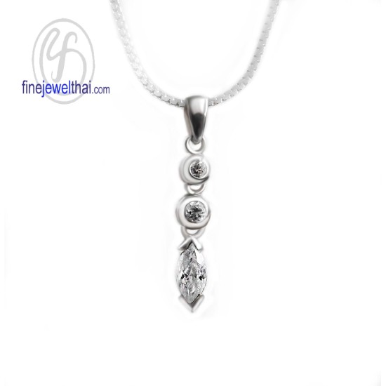 จี้เพชร-จี้เงิน-เพชร-cz-พลอยประจำเดือนเกิด-Finejewelthai-P3001cz-1