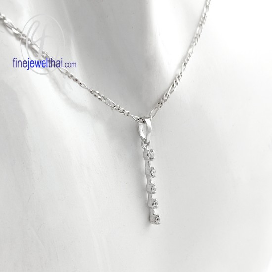 จี้เพชร-จี้เงิน-เพชร-cz-พลอยประจำเดือนเกิด-Finejewelthai-P1158cz00