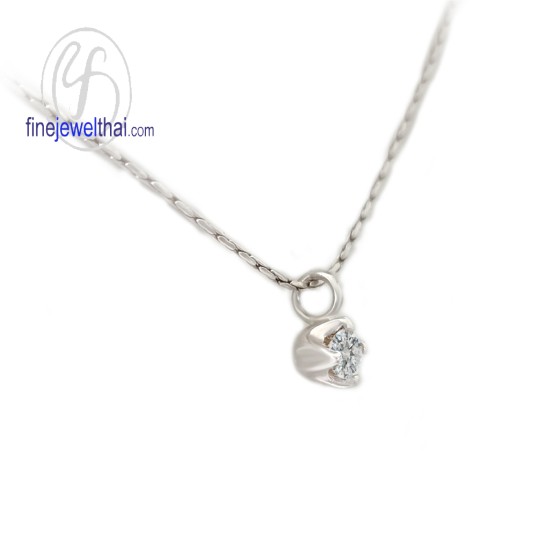 จี้เพชร-จี้เงิน-เพชร-cz-พลอยประจำเดือนเกิด-Finejewelthai-P1055cz02e