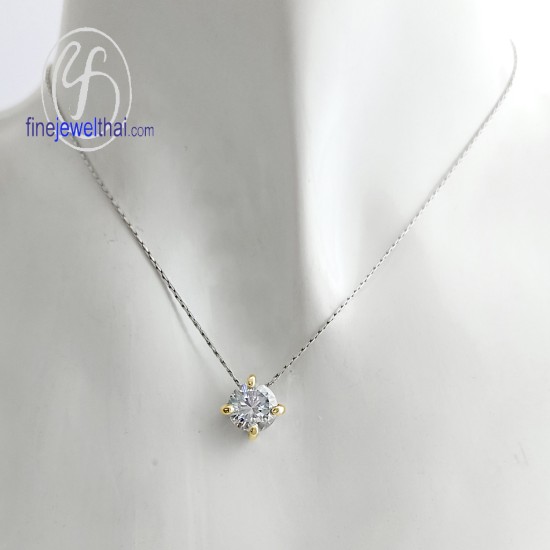 จี้เพชร-จี้เงิน-เพชร-cz-พลอยประจำเดือนเกิด-Finejewelthai-P1068cz00e